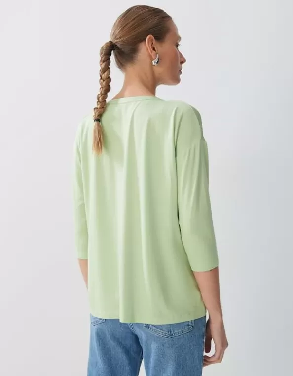 Blusenshirt Kalista Loose Aus Material Mix>SOMEDAY Store