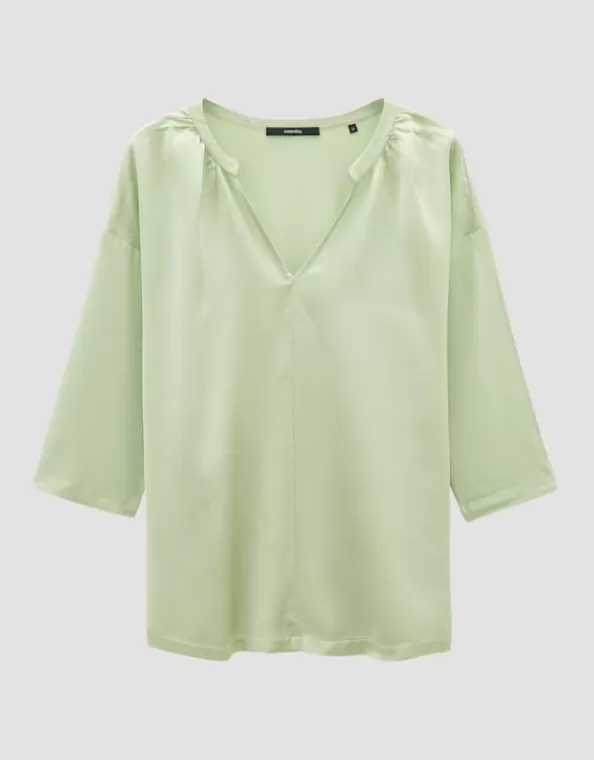 Blusenshirt Kalista Loose Aus Material Mix>SOMEDAY Store