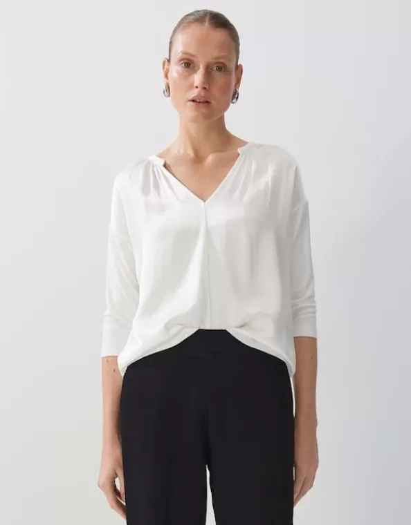 Blusenshirt Kalista Loose Aus Material Mix>SOMEDAY Store