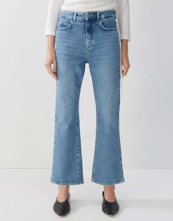 Cropped Flared Jeans Ciflare Mid Rise Aus Bci Cotton Mix>SOMEDAY Fashion