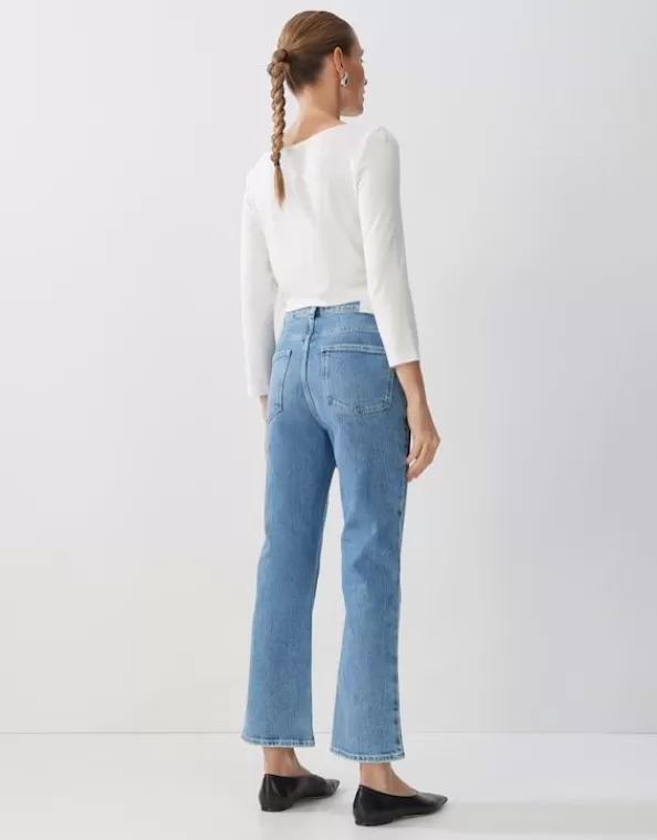 Cropped Flared Jeans Ciflare Mid Rise Aus Bci Cotton Mix>SOMEDAY Fashion