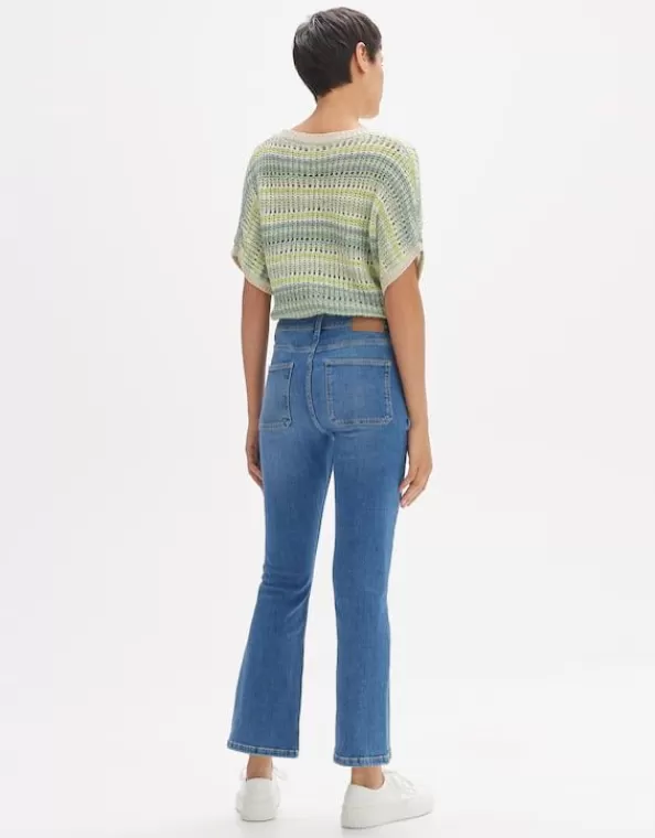 Kick Flared Jeans Edmea French Mid Rise Aus Bci Cotton>OPUS Fashion Online