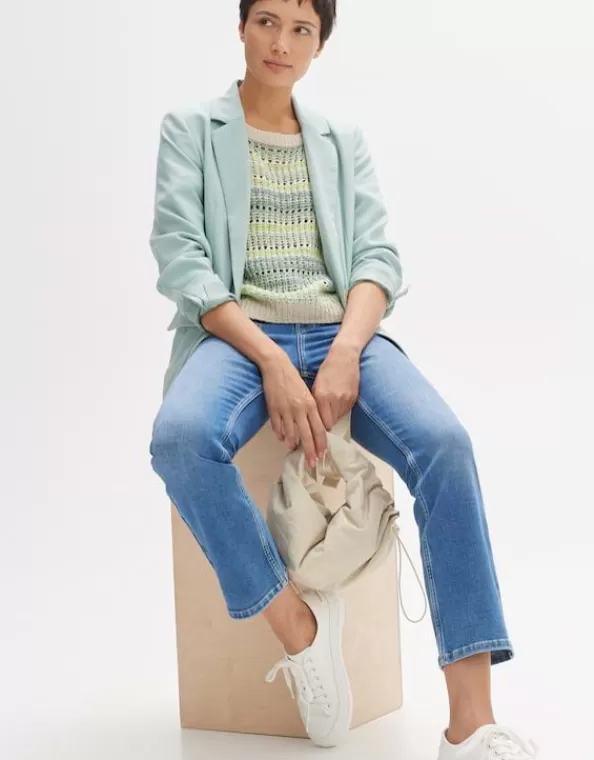 Kick Flared Jeans Edmea French Mid Rise Aus Bci Cotton>OPUS Fashion Online