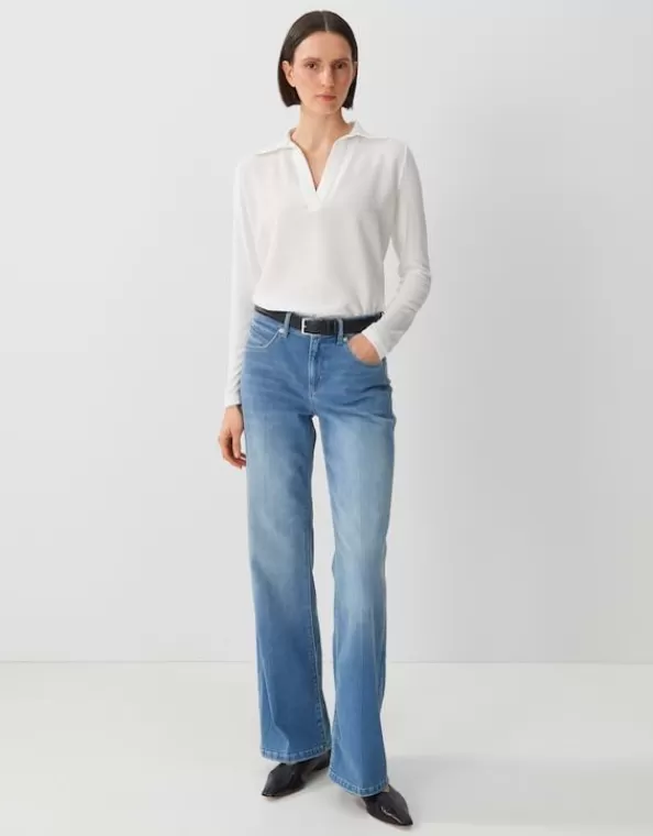 Langarmshirt Kuki Texture Mit Kragen>SOMEDAY Online