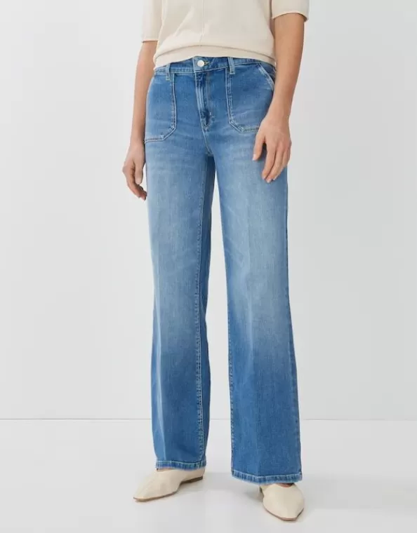 Long Flared Jeans Carie Utility Mid Rise Aus Stretchigem Bci Cotton Mix>SOMEDAY Best Sale