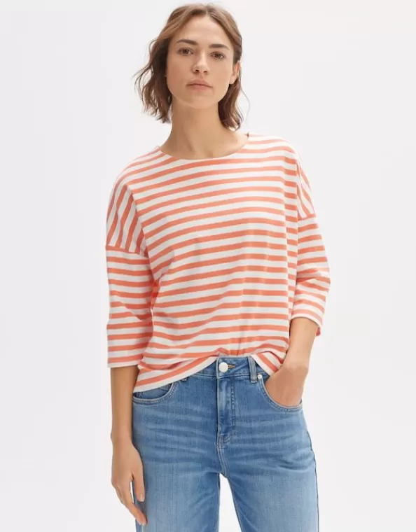 Oversize Shirt Seifen Bold Stripe Aus Bci Cotton Mix>OPUS Fashion Discount