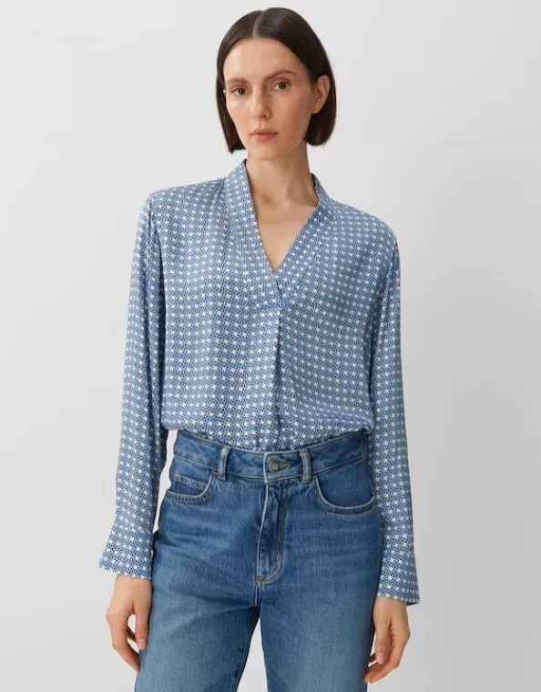 printbluse_zeasari_loose_aus_ecovero_viskose_7.webp Printbluse Zeasari Loose Aus Ecovero Viskose>SOMEDAY Flash Sale