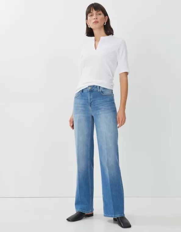 Rippshirt Kleoh Detail Long Slim Mit Halbarm>SOMEDAY Clearance