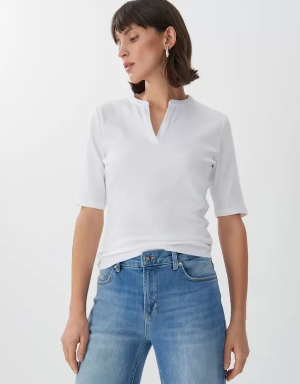 Rippshirt Kleoh Detail Long Slim Mit Halbarm>SOMEDAY Clearance