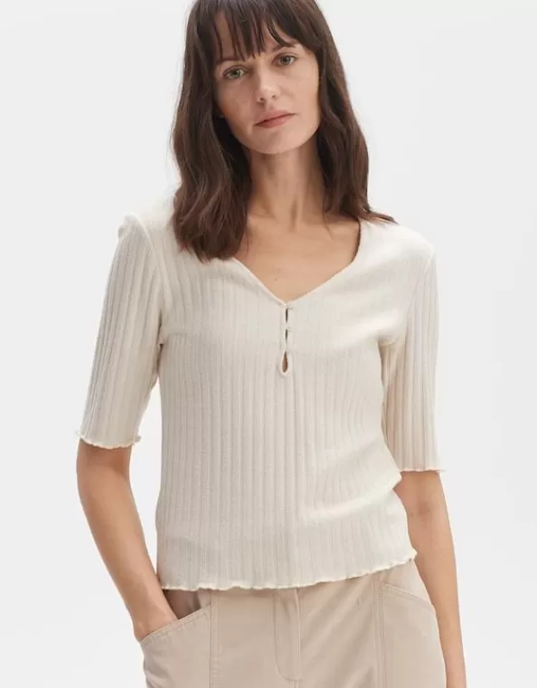 Rippshirt Sonki Slim Aus Nachhaltigem Baumwoll Mix>OPUS Fashion New