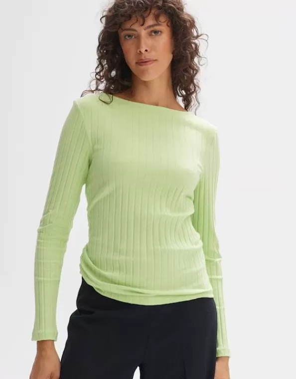 Rippshirt Sovke Slim Aus Baumwoll Mix>OPUS Fashion Store