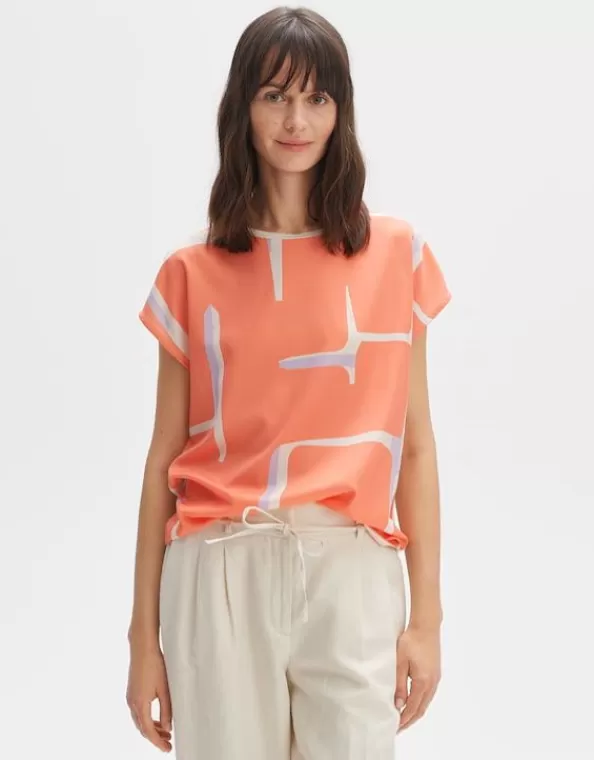 Shirt Sisbo Print Regular Aus Material Mix>OPUS Fashion Sale