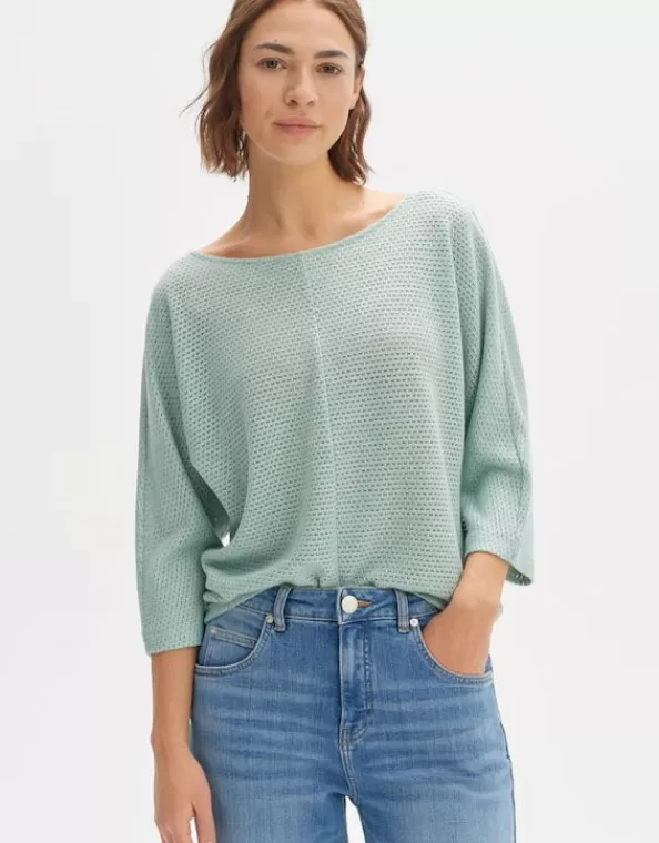 Strukturiertes Shirt Semilia Loose Aus Viskose Mix>OPUS Fashion Store