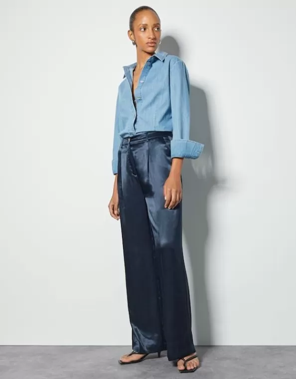 Weite Satinhose Catin Aus Viskose>SOMEDAY Cheap