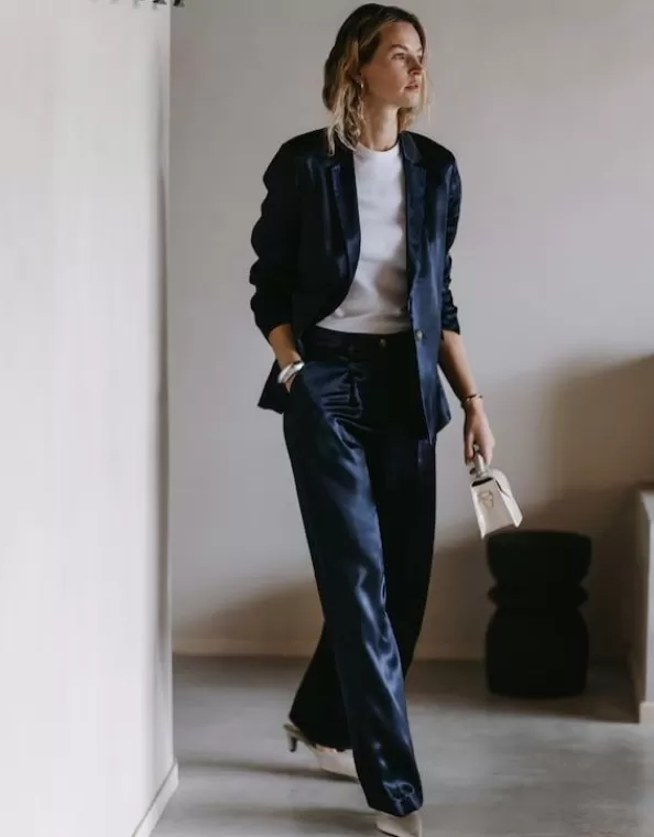 Weite Satinhose Catin Aus Viskose>SOMEDAY Cheap