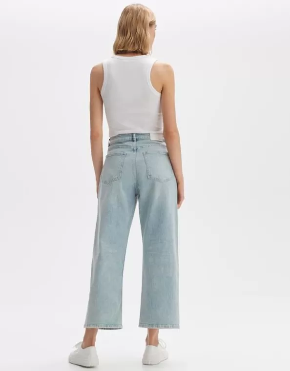 Wide Cropped Jeans Momito Fresh Aus Stretchigem Bci Cotton Mix>OPUS Fashion Shop