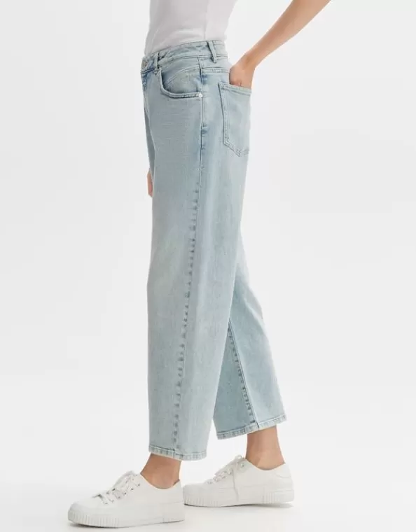 Wide Cropped Jeans Momito Fresh Aus Stretchigem Bci Cotton Mix>OPUS Fashion Shop